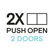 Push open -sarja 2 oven kaappiin