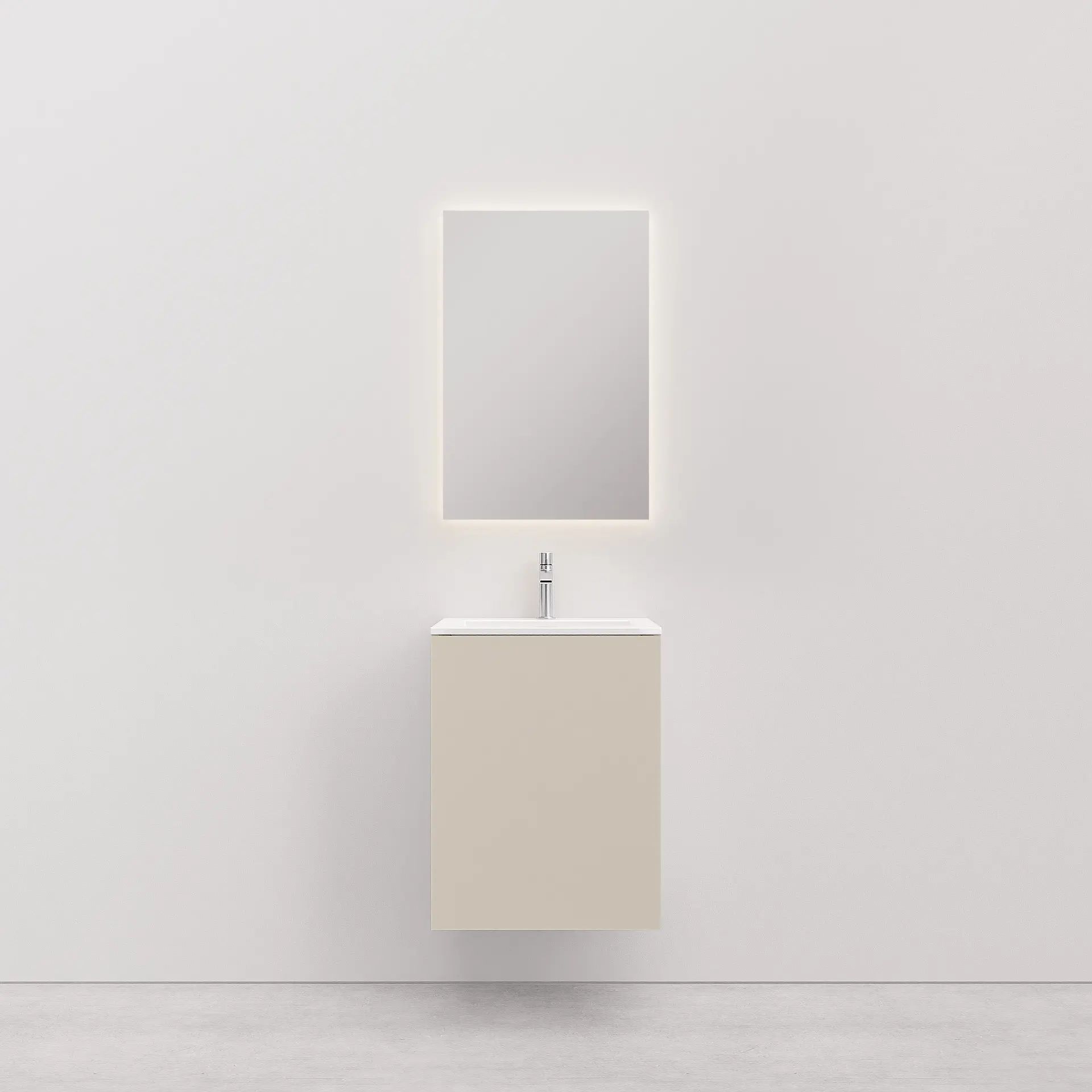 Vanity unit with basin 50 cm Kitka M Sand with doors