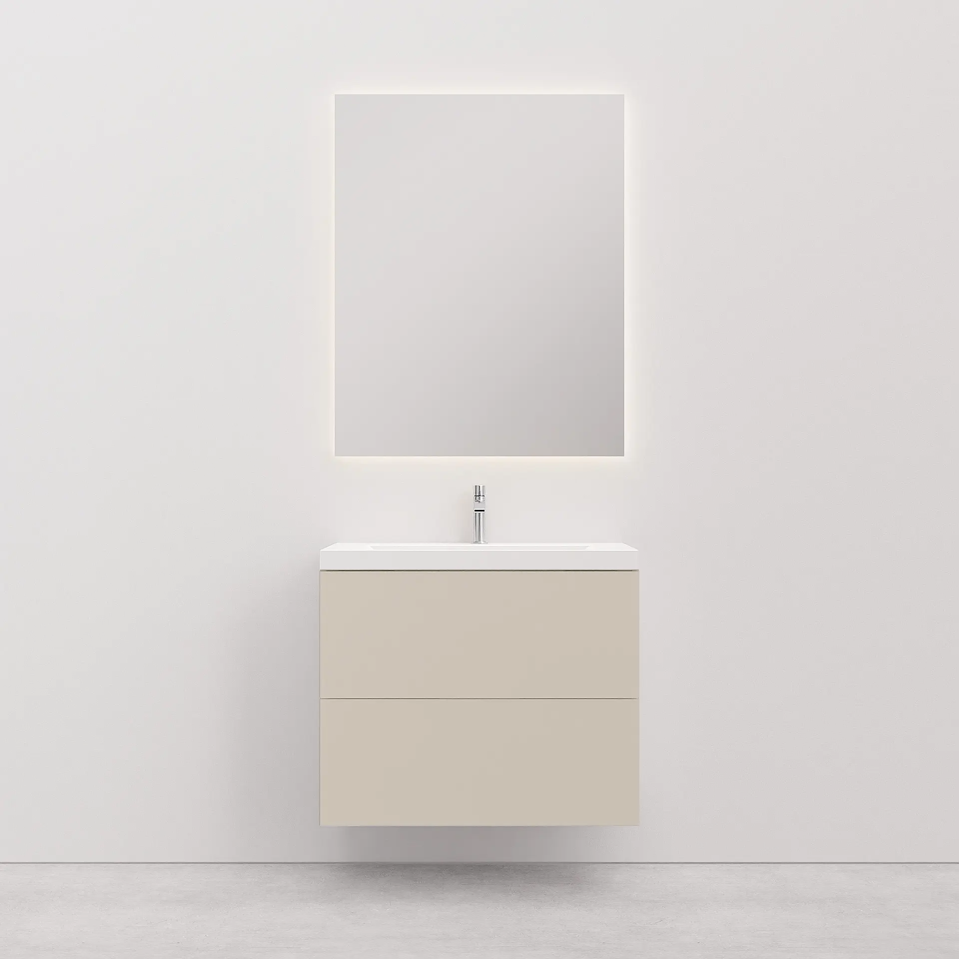 Allaskaappi altaalla 80 cm Soilu S 2 vetolaatikkoa hiekka